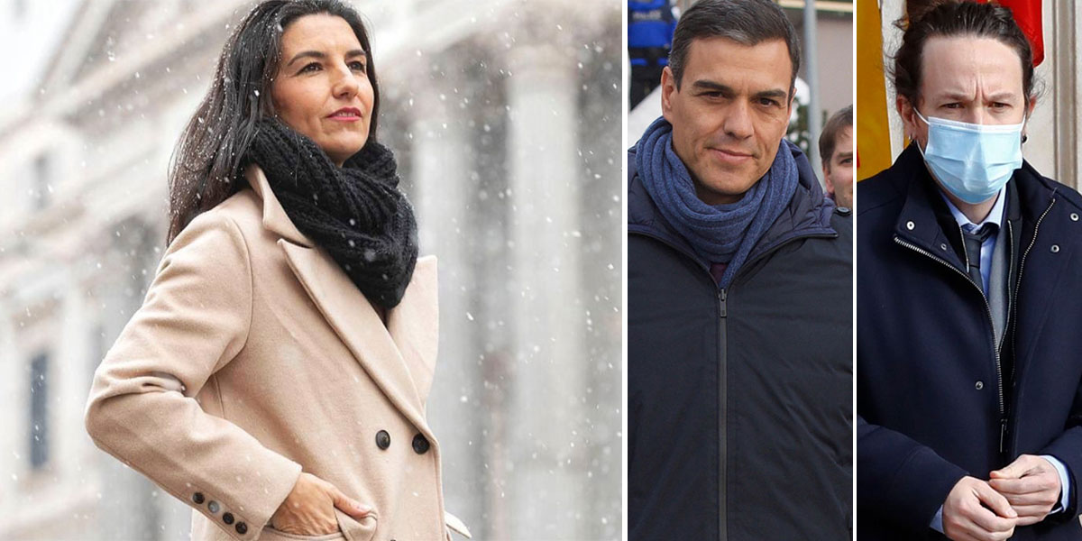 La certera campa&ntilde;a de VOX contra S&aacute;nchez e Iglesias por la feroz subida de la luz en plena ola de fr&iacute;o