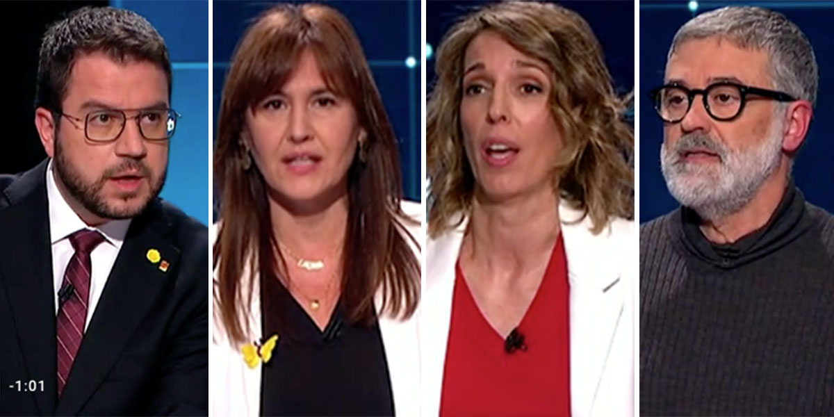 Verg&uuml;enza en la televisi&oacute;n p&uacute;blica nacional: los candidatos independentistas se niegan a hablar espa&ntilde;ol