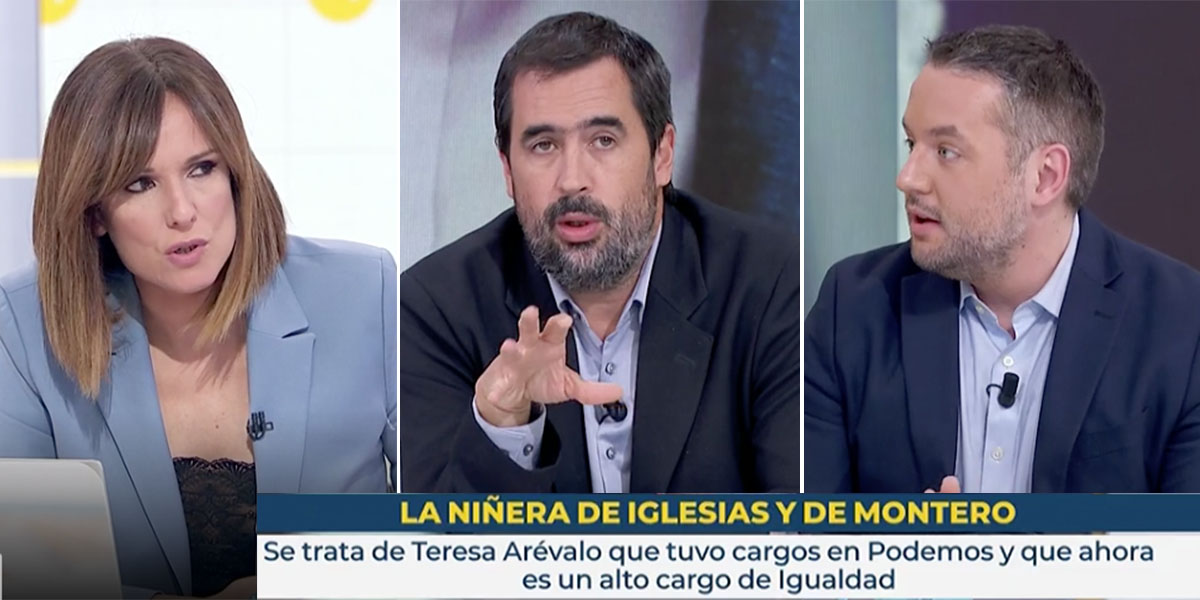 Contorsiones de Carlos Cué en TVE para justificar el pufo de la asesora-niñera de los jefes podemitas