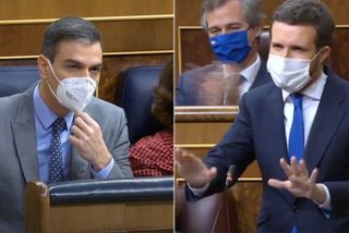 Casado saca la hemeroteca en el Congreso para masacrar a S&aacute;nchez: "&iquest;Cu&aacute;ndo va a cesar a Iglesias?"