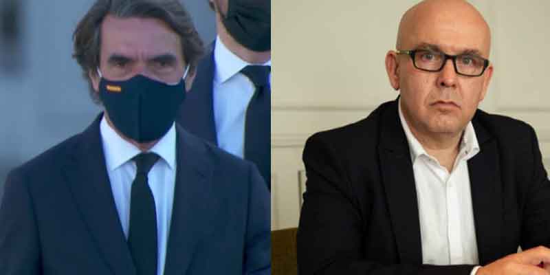 Aznar no se achanta con Boye: "Me pongo la mascarilla porque yo sigo las recomendaciones sanitarias"