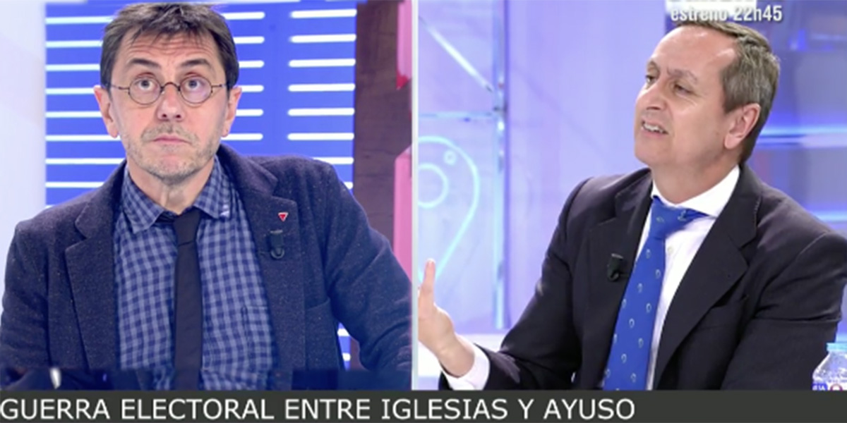 Vuelve el 'bulldog' de Iglesias para la campa&ntilde;a de Madrid pero le crujen en TV con dos frases