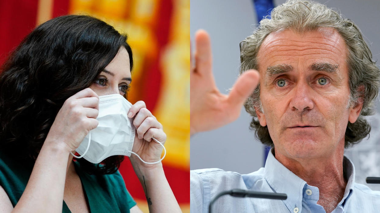 Ayuso ironiza sobre la última 'profecía sanitaria' de Fernando Simón: "¡Qué Dios nos pille confesados!"