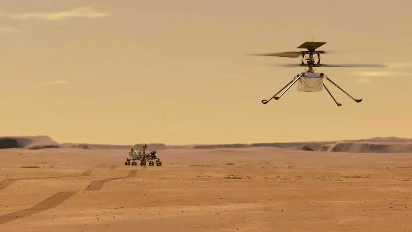 El helic&oacute;ptero Ingenuity de la NASA vuela por segunda vez en un escenario m&aacute;s dif&iacute;cil