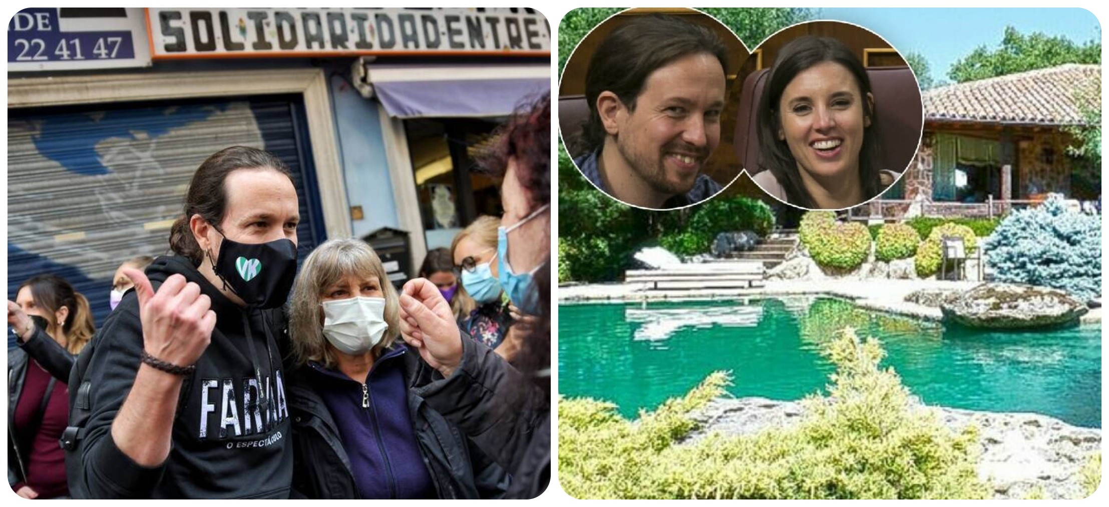 Pablo Iglesias se pone el disfraz de pobre, pero la realidad es que vive donde vive y tiene una más que abultada cuenta bancaria.