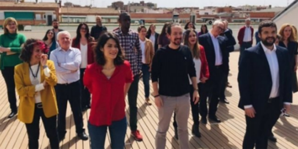 Una plataforma policial denuncia a Pablo Iglesias y sus podemitas por pasarse las restricciones por el forro