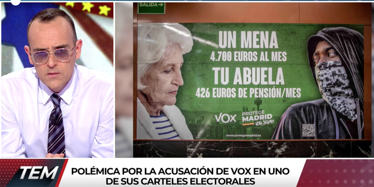 Risto se vuelve loco en Cuatro para montar el circo contra VOX: "Es de ser un hijo de la gran..."