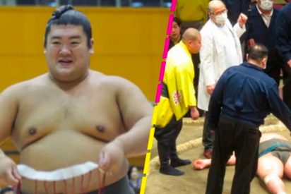 La muerte en combate, en vivo y directo, de un gigantesco luchador de Sumo