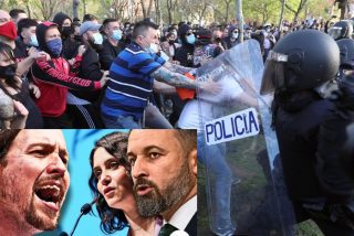 Abascal acusa a Iglesias de despachar a Vallecas 'matones a sueldo' para atacar a la Polic&iacute;a y a VOX