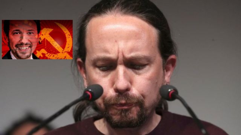 Un cursi Pablo Iglesias usa la imagen de Alfonso Rojo para promocionar su nuevo &lsquo;chiringuito&rsquo; en P&uacute;blico