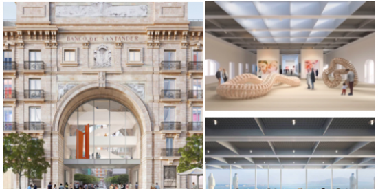 El edificio del Paseo de Pereda albergar&aacute; m&aacute;s de mil obras de la colecci&oacute;n del banco y espacios para la cultura.