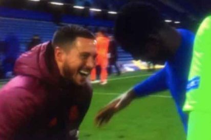 El madridismo arde con las escandalosas risas de Hazard con sus ex compa&ntilde;eros del Chelsea tras la derrota
