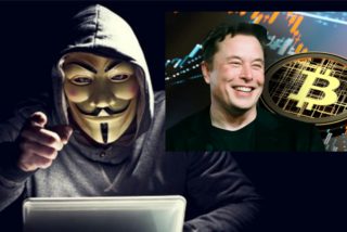 Anonymous amenaza a Elon Musk por manipular desde Twitter el precio del bitcoin