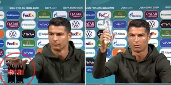 El simple gesto de Cristiano Ronaldo que hunde las acciones de Coca Cola