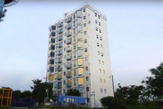 As&iacute; construyen los chinos un edificio de 10 pisos en poco m&aacute;s de 28 horas