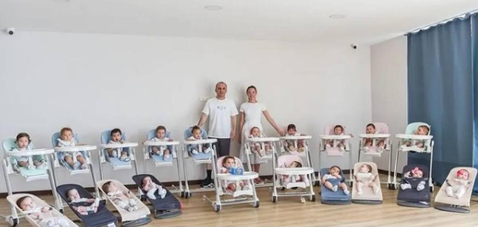 Esta pareja tiene 20 hijos en un a&ntilde;o...tras recurrir a la gestaci&oacute;n subrogada