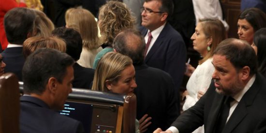 Oriol Junqueras y Pedro Sánchez