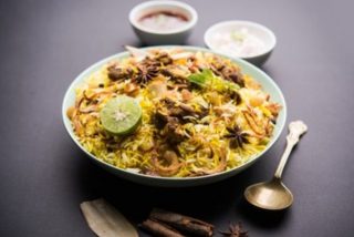 Cordero Biryani, receta india