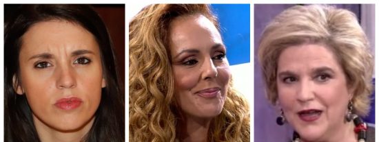 Propaganda terror&iacute;fica en la nueva entrevista a Roc&iacute;o Carrasco con Irene Montero y Pilar Rahola haciendo populismo