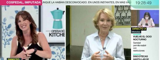 Esperanza Aguirre exige a Mamen Mendiz&aacute;bal que la respete: "Tiene la costumbre de no dejar hablar al entrevistado"