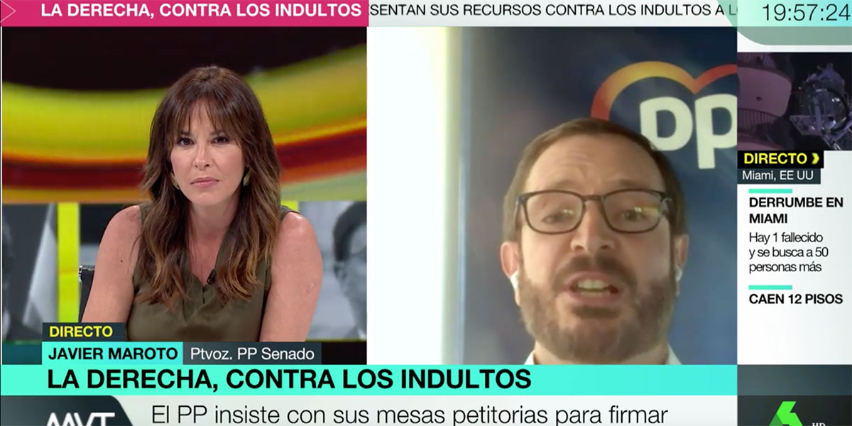 Maroto se indigna con las preguntas 'caducadas' de Mamen Mendiz&aacute;bal: "Pero si esto es m&aacute;s viejo ya..."