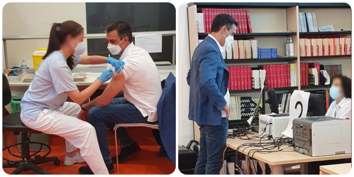 Twitter pincha el publirreportaje de la vacunaci&oacute;n de S&aacute;nchez: "&iquest;Fuiste en Falcon o en helic&oacute;ptero?"