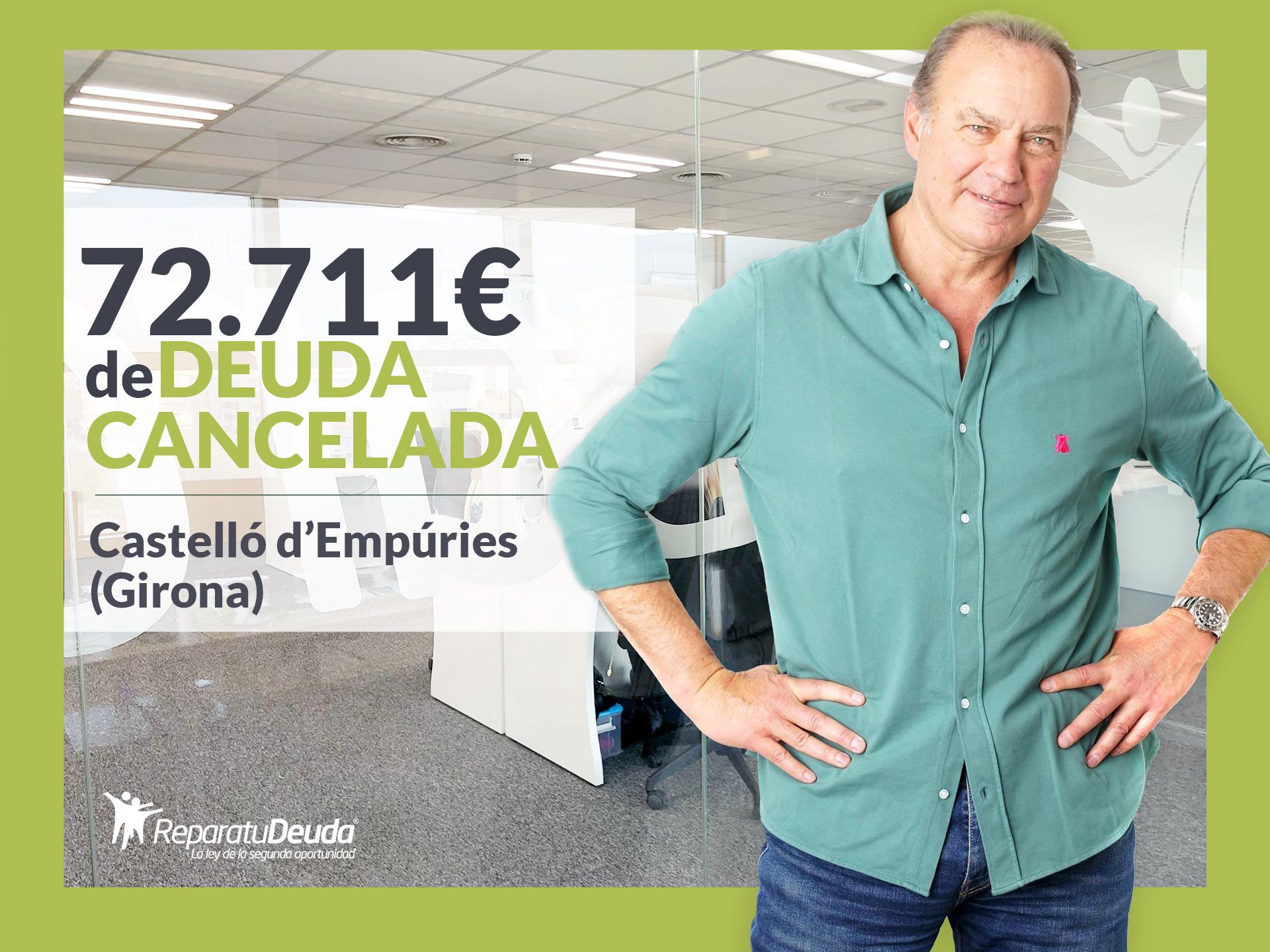Repara tu Deuda cancela 72.711 &euro; en Castell&oacute; d'Emp&uacute;ries (Girona) con la Ley de la Segunda Oportunidad