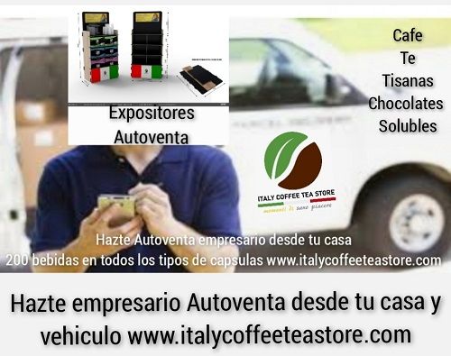 Negocio propio sin invertir: autoventa con expositores de venta de c&aacute;psulas, caf&eacute;, t&eacute;, tisanas y chocolates