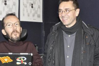Dios los cr&iacute;a, y ellos se juntan: Echenique y Monedero 'santifican' a Cintora y Ruiz tras sus ceses