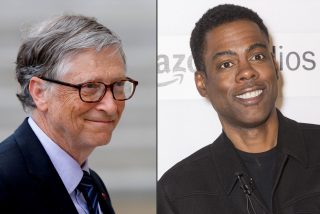 Graban a Bill Gates viendo al c&oacute;mico Chris Rock b&uacute;rlandose de &eacute;l y su reacci&oacute;n a los insultos se hace viral
