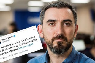 Ignacio Escolar, &lsquo;electrocutado&rsquo; por su tuit contra la subida de la luz de 2013: &ldquo;&iquest;Ya le diste las gracias a S&aacute;nchez?&rdquo;
