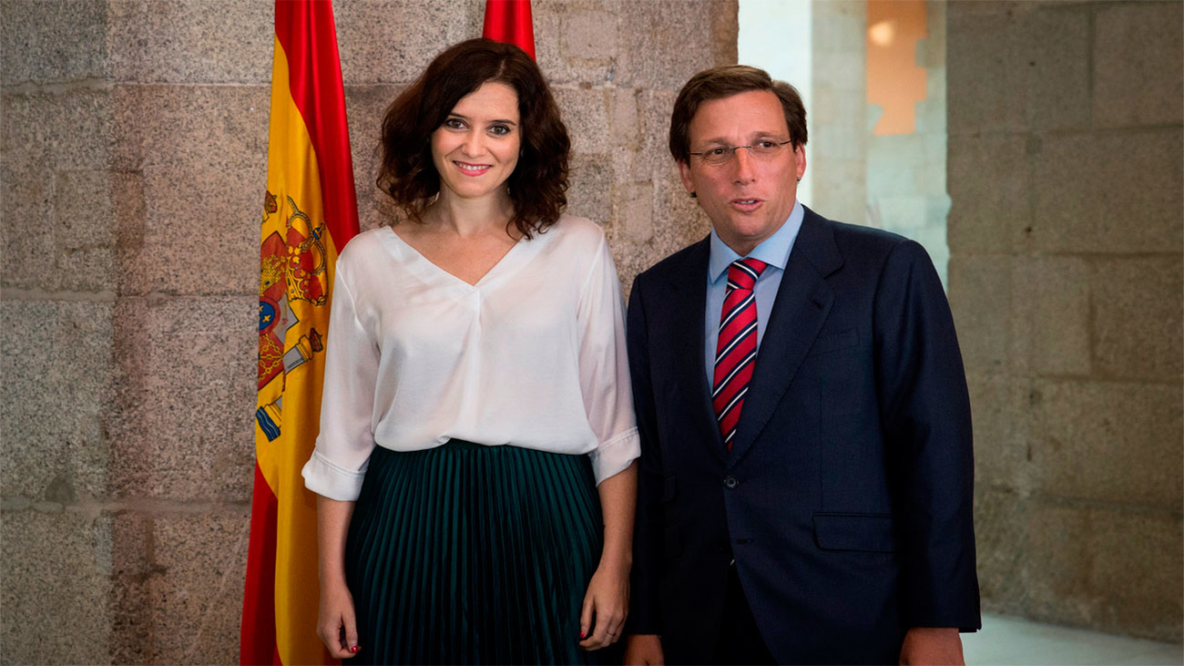 Ayuso y Almeida: "S&aacute;nchez es un pol&iacute;tico con ideas trasnochadas que cree que ganar&aacute; Espa&ntilde;a yendo contra Madrid"