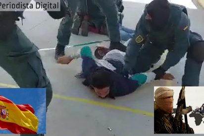 El espectacular instante en que la Guardia Civil atrapa a dos peligrosos yihadistas