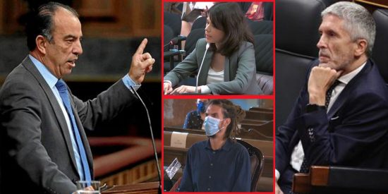 Garc&iacute;a Adanero sonroja a S&aacute;nchez y Marlaska: "No protegen a la Polic&iacute;a y hay premios para los que les agreden"