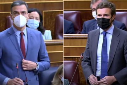 Casado sonroja tanto a S&aacute;nchez que hasta consigue una respuesta sobre Otegi y los etarras