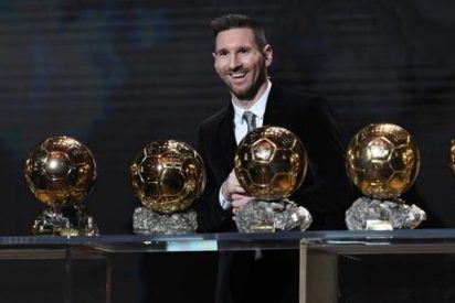 Informan a Lionel Messi de que habr&iacute;a ganado su s&eacute;ptimo bal&oacute;n de oro
