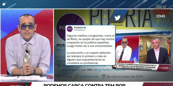 Risto saca a la luz los &lsquo;trapos sucios&rsquo; de Enrique Santiago y calla a Podemos: &ldquo;Vayan a dar lecciones a otro sitio&rdquo;