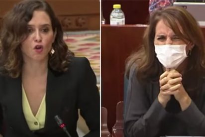 Bestial sopapo de Ayuso a una pesad&iacute;sima 'pistolera' Garc&iacute;a: "&iexcl;C&oacute;mo espera que ni la mire!"