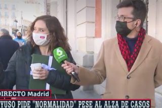 Ayuso, aclamada por la calle en pleno directo en laSexta, amarga el caf&eacute; a Ferreras