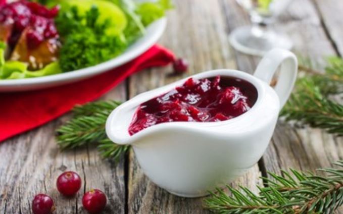 Salsa de arándanos para asados