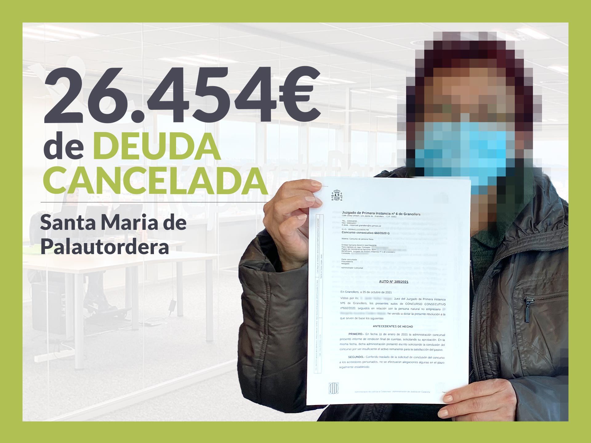Repara tu Deuda cancela 26.454&euro; en Santa Maria de Palautordera con la Ley de Segunda Oportunidad
