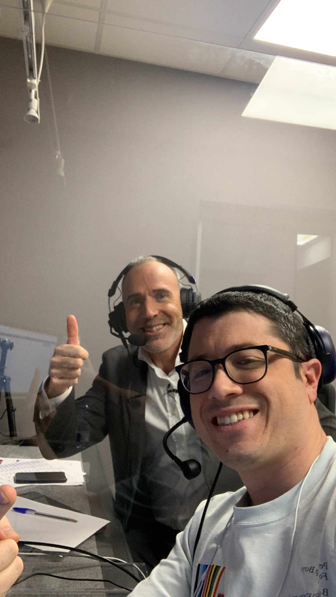 Àlex Corretja y Álvaro Benito. Twitter Álvaro Benito