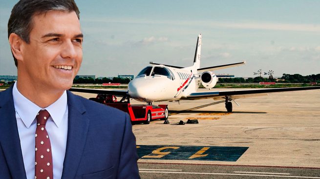 Falcon a la carta: Pedro S&aacute;nchez vuelve a tirar de avi&oacute;n oficial para acudir a otro acto del PSOE