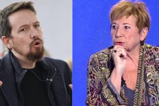 Celia Villalobos y Pablo Iglesias