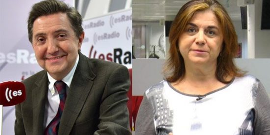 Losantos fulmina a Lucía Méndez: "Es penoso tener que defender lo mismo a Aznar, que a Otegi y que a Sánchez"