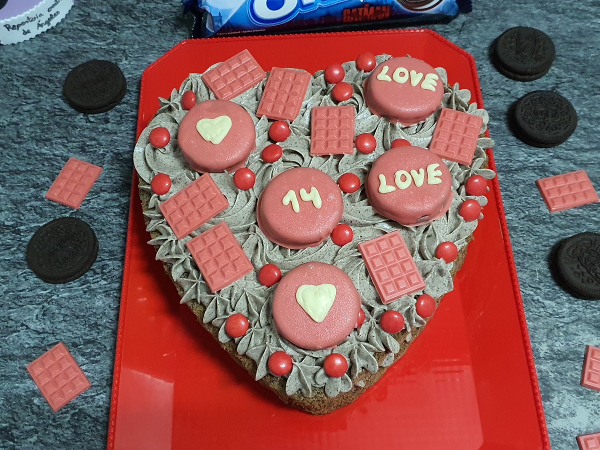 Receta: tarta de Oreo para San Valent&iacute;n