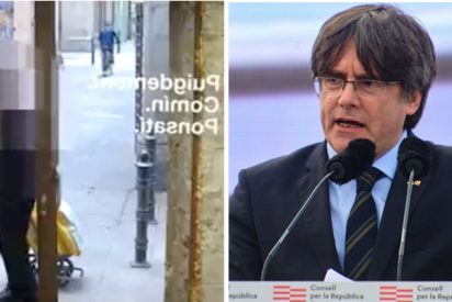 Un trabajador de Correos y Carles Puigdemont