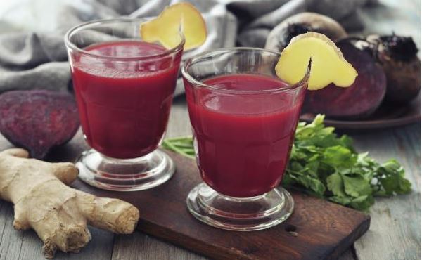 Batido de remolacha y jengibre