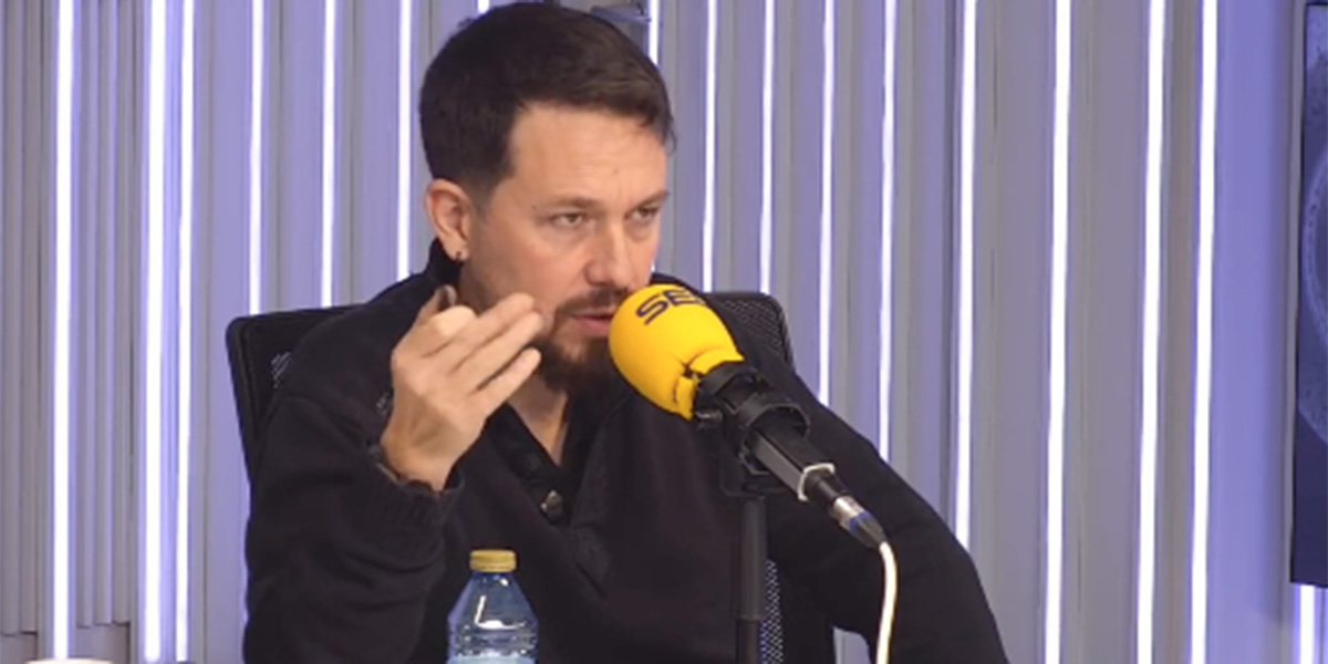Ni gota de verg&uuml;enza: Pablo Iglesias, afincado en el 'y t&uacute; m&aacute;s' y en las mentiras en la SER