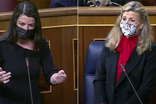 Tronchante burla de Macarena Olona en la cara misma de Yolanda D&iacute;az